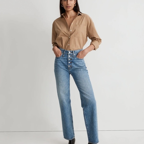 Madewell - The Perfect Vintage Straight Jean - Size 28 - Picture 2 of 6